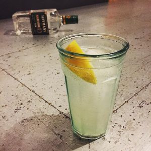 An Instagram of the Tom Collins cocktail submitted by n0tquitethere that contains Old Tom Gin, Lemon, Simple Syrup, Soda Water and Lemon