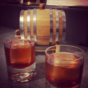 An Instagram of the Vieux Carre cocktail submitted by n0tquitethere that contains Rye Whiskey, Cognac, Sweet Vermouth, Benedictine DOM, Angostura Bitters and Peychauds Bitters