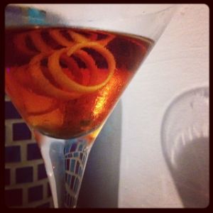 An Instagram of the When The Revolution Comes cocktail submitted by n0tquitethere that contains Lemon Vodka, Sweet Vermouth and Aperol