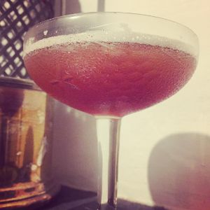 An Instagram of the Yale Cocktail cocktail submitted by n0tquitethere that contains London Dry Gin, Sweet Vermouth, Aromatic Bitters and Crème Yvette